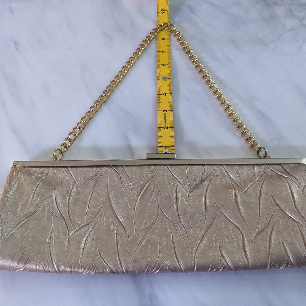 Jessica McClintock gold clutch